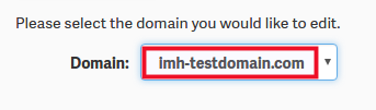 Select a domain