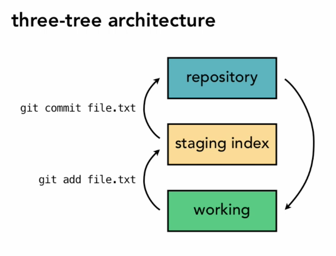 The git 3-tier structure