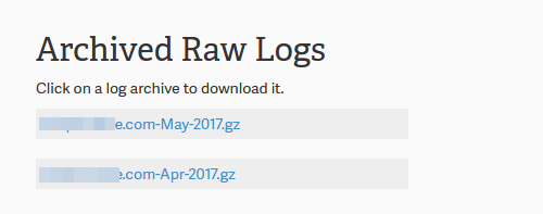 downloading archived logs