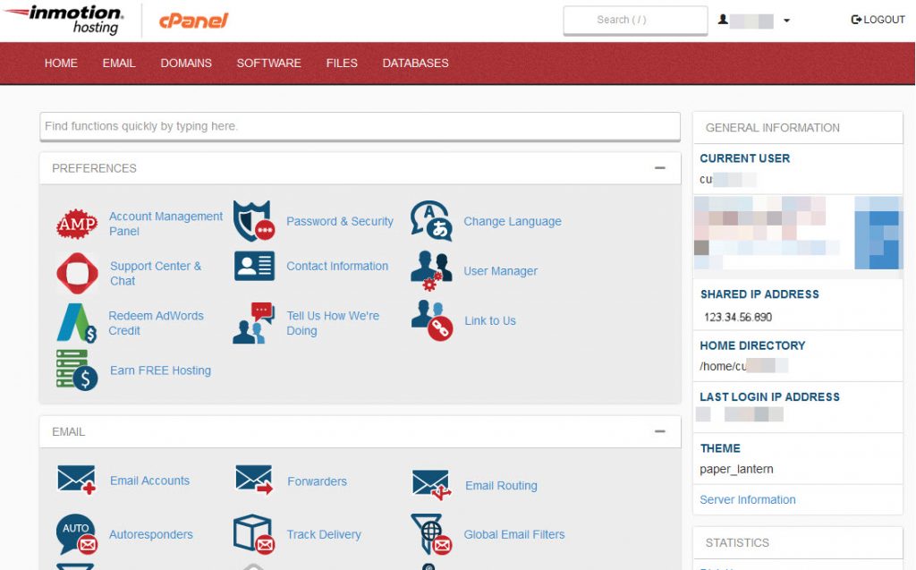 Shared IP address in cPanel